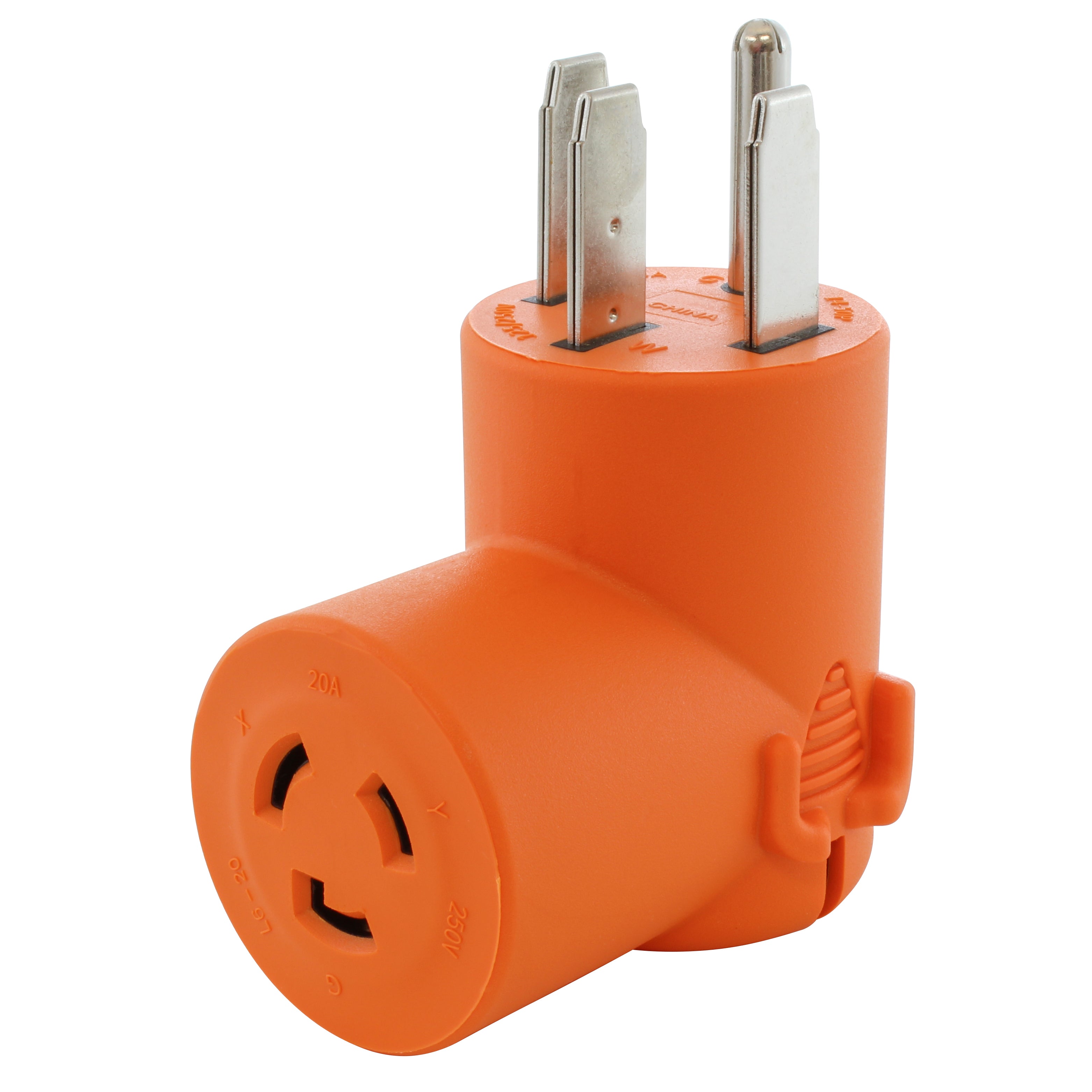 AC WORKS® NEMA 14-50P 50A 125/250V to L6-20R 250V 20A 3-Prong