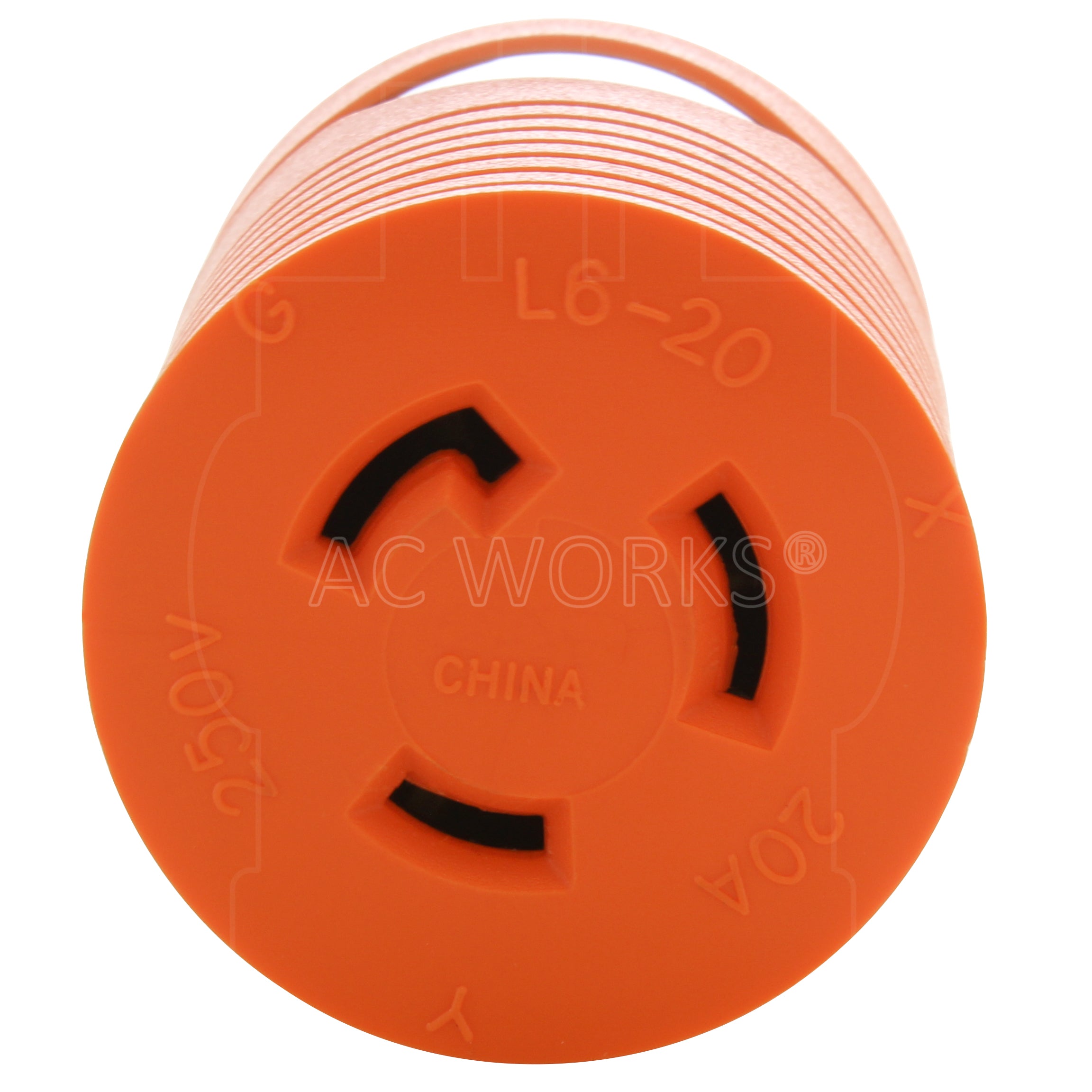 NEMA L6-20R 20A 250V 3-prong locking female connector