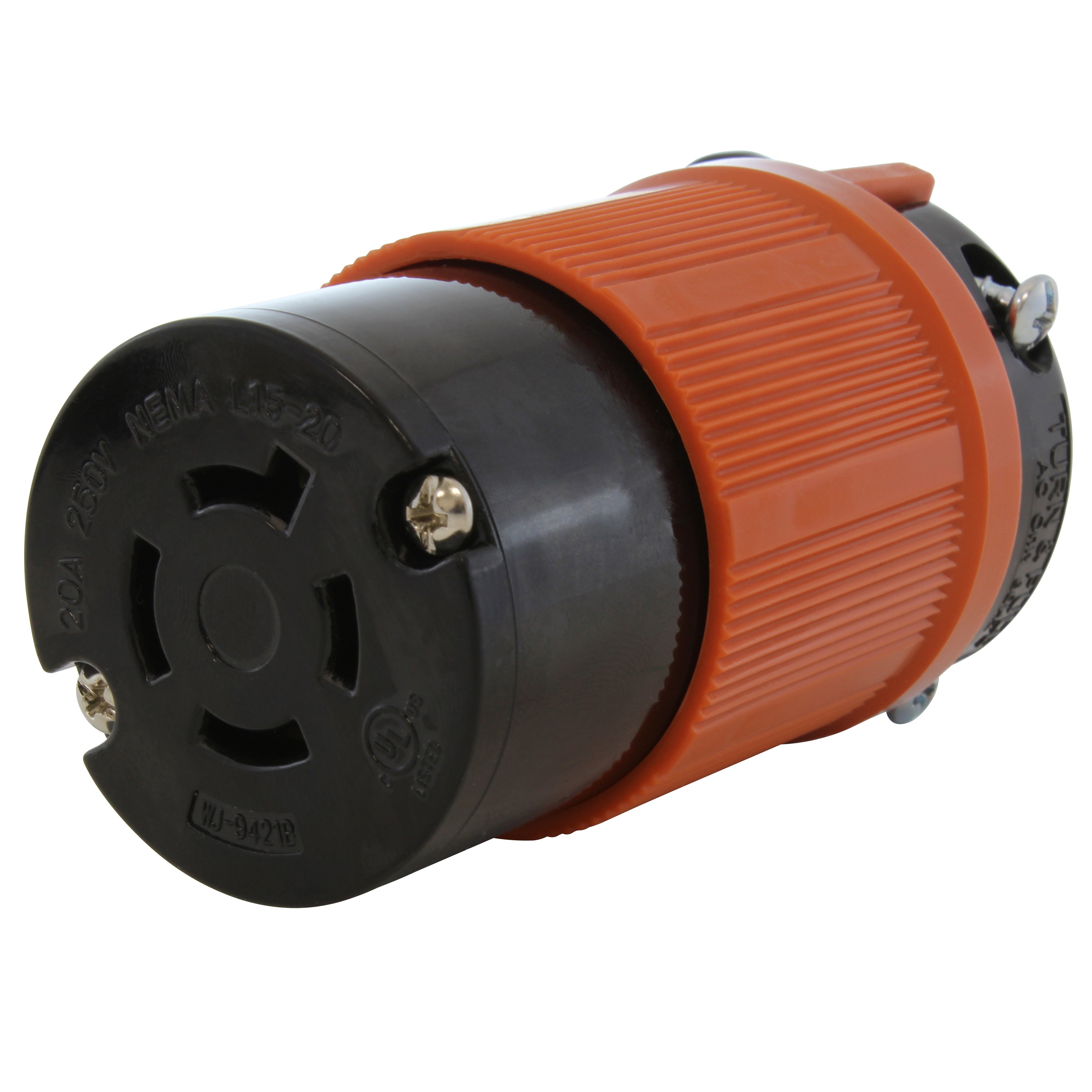 AC WORKS® NEMA L15-20R 20A 250V 3-Phase 4-Prong Locking Female