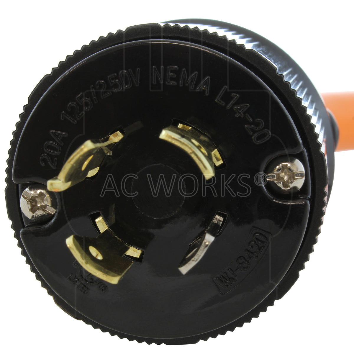 locking 4 prong l14-20 male plug