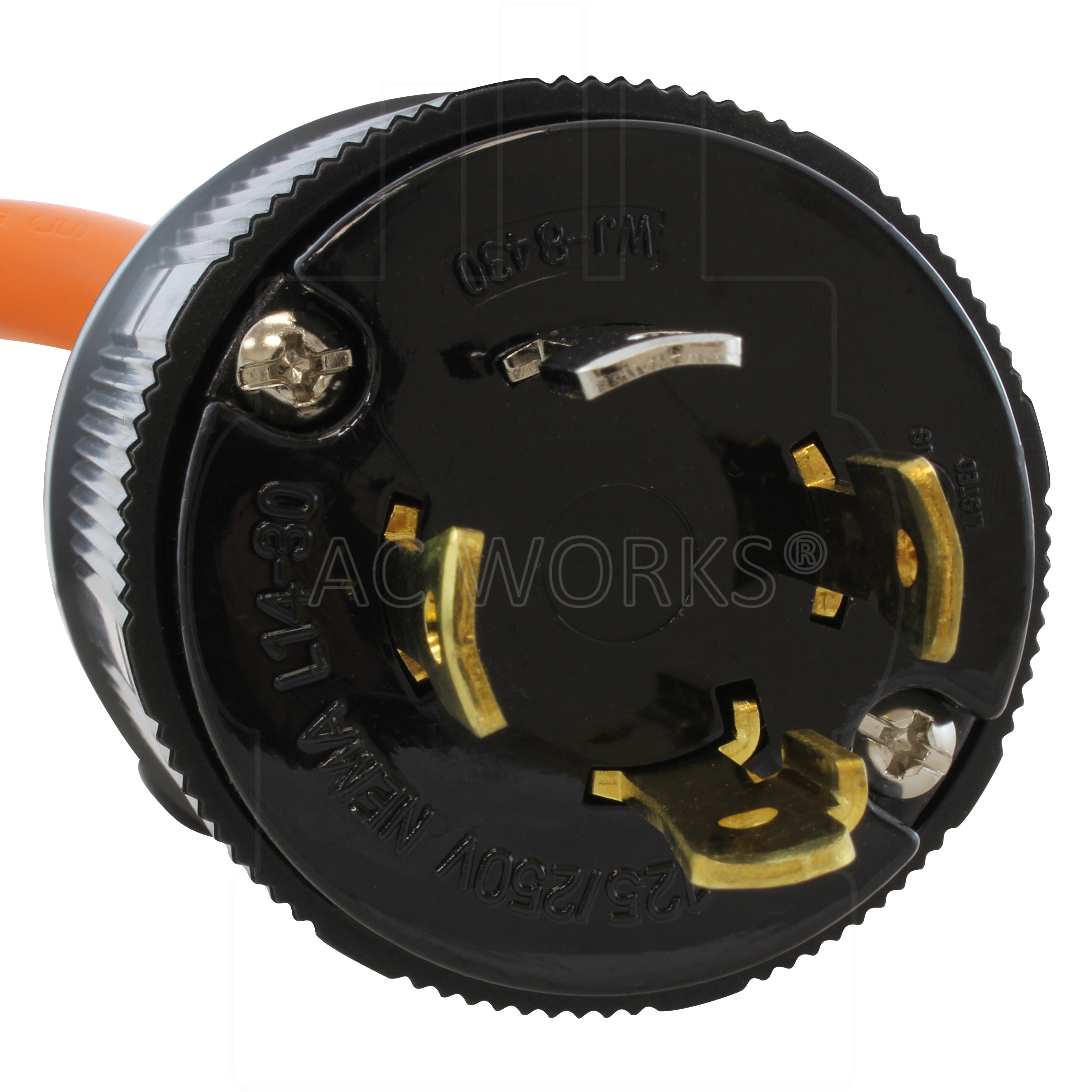 NEMA L14-30P, 4-prong Locking Male Plug