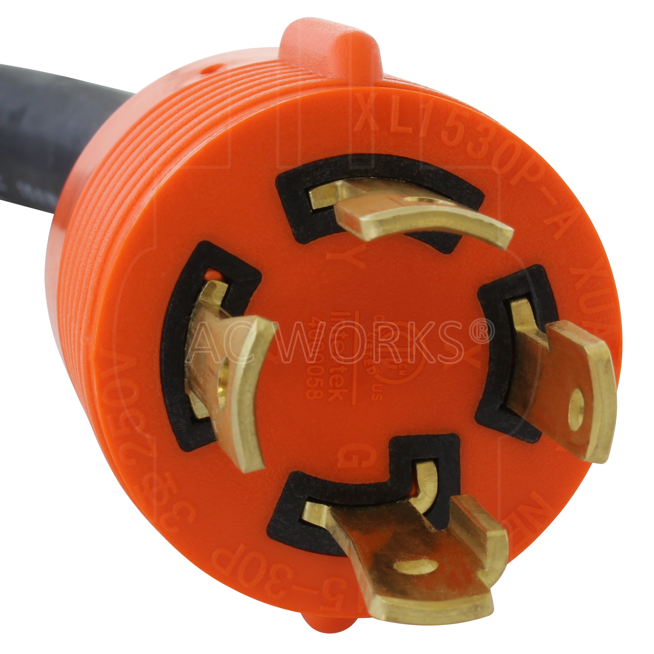 NEMA L15-30P 30A 3-phase 250V 4-prong male plug