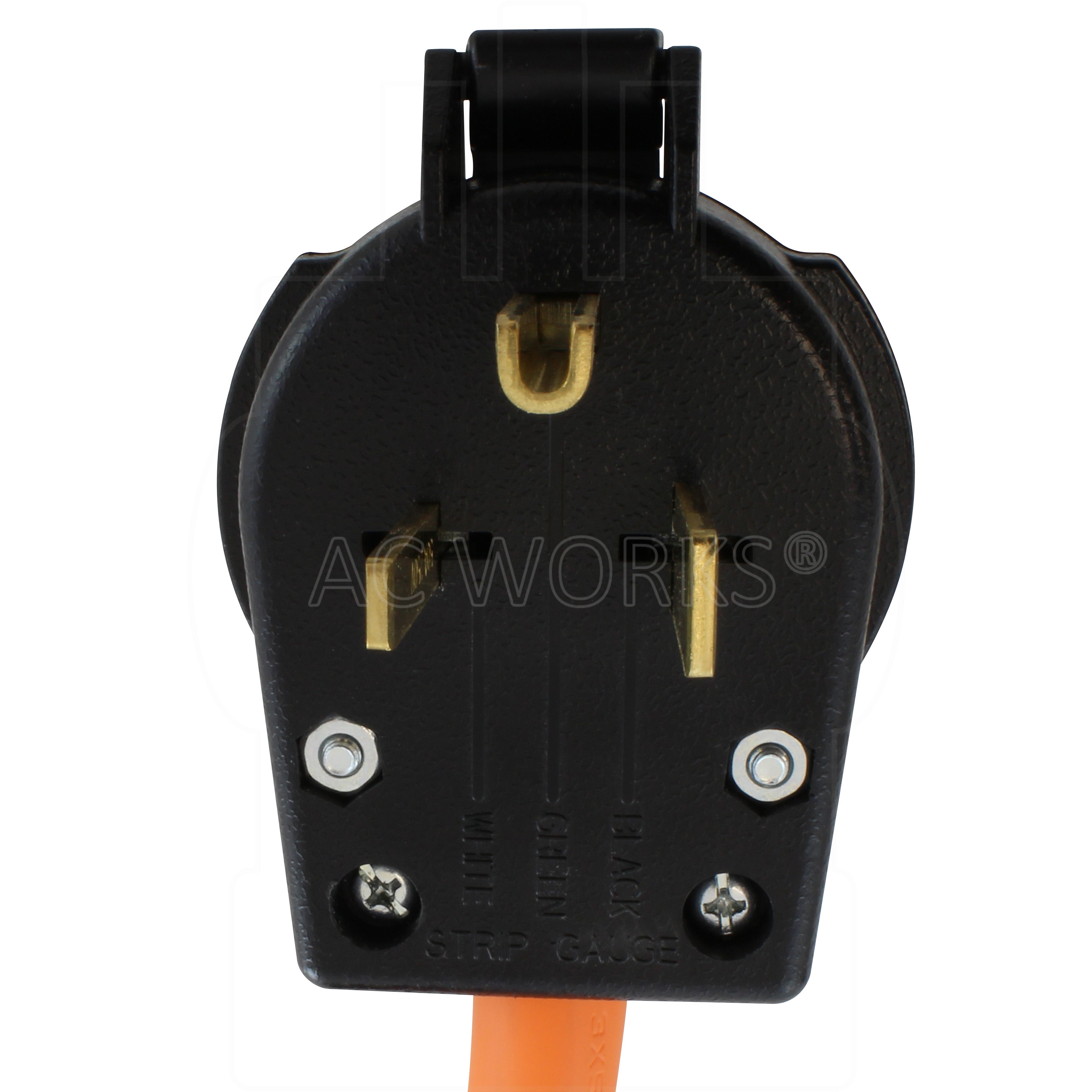 NEMA 6-50P, straight blade, 3-prong Male Plug