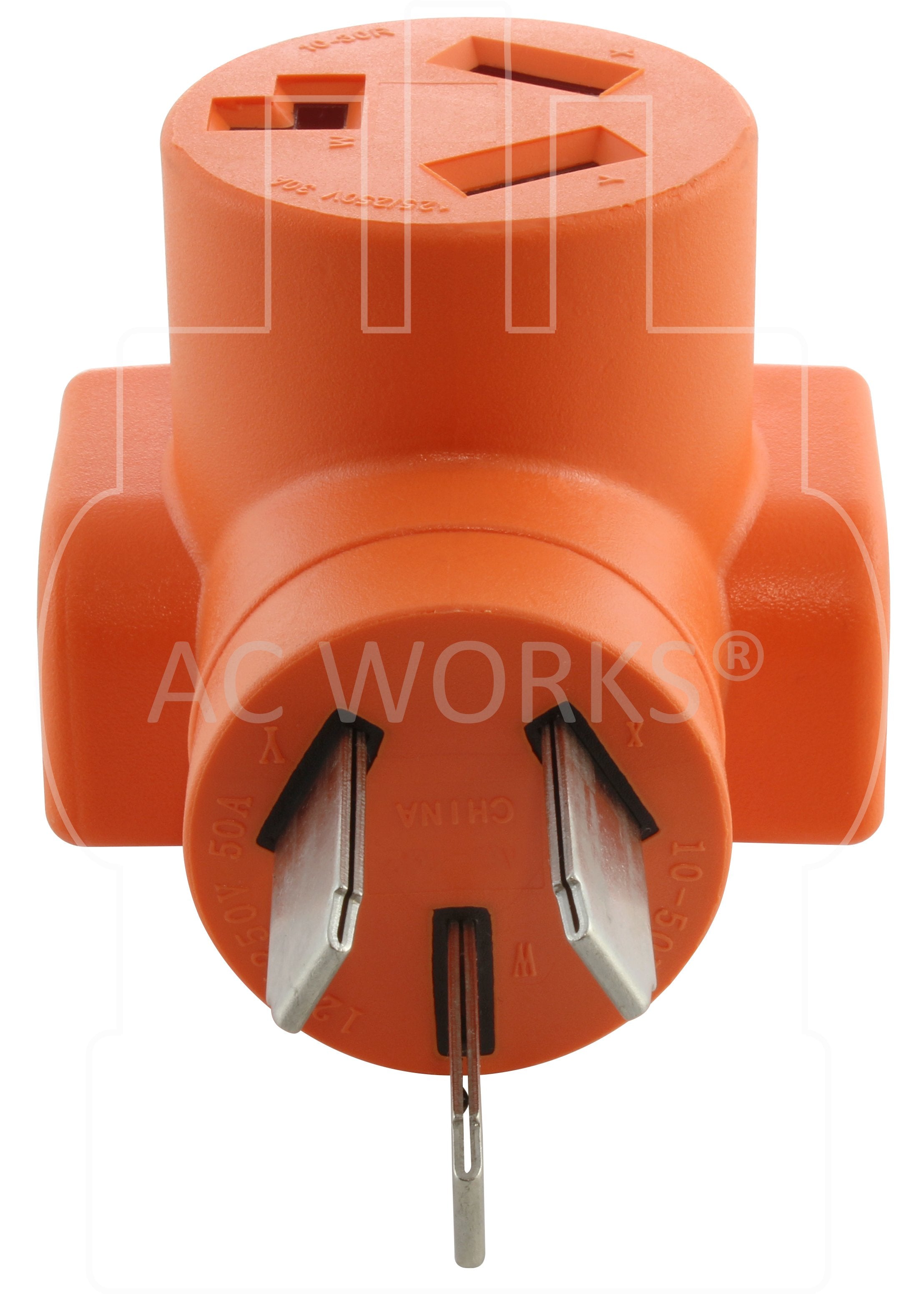 NEMA 10-50P, 1050 male plug, 50 amp old style welder male plug