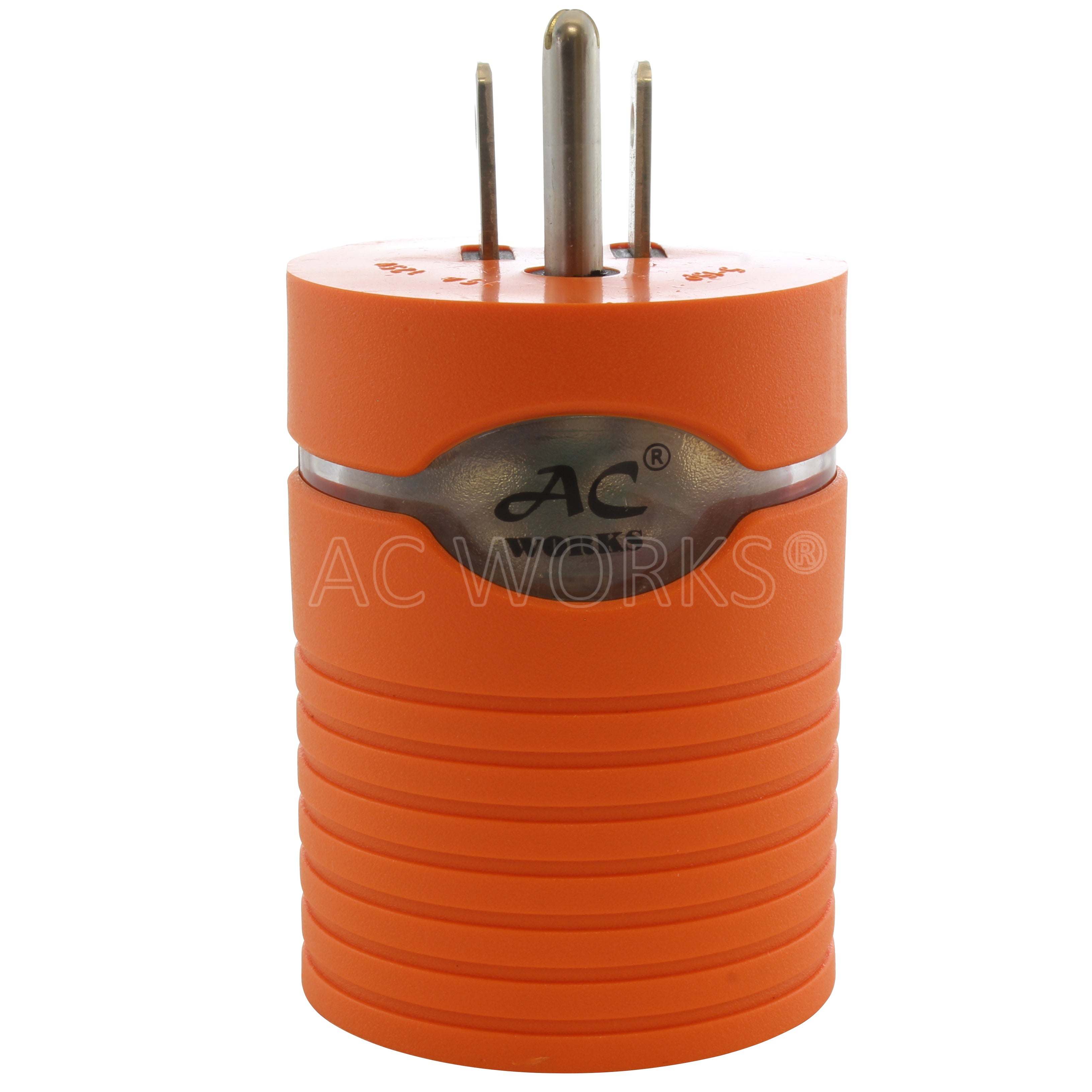 AC WORKS® brand adapter with power indicator
