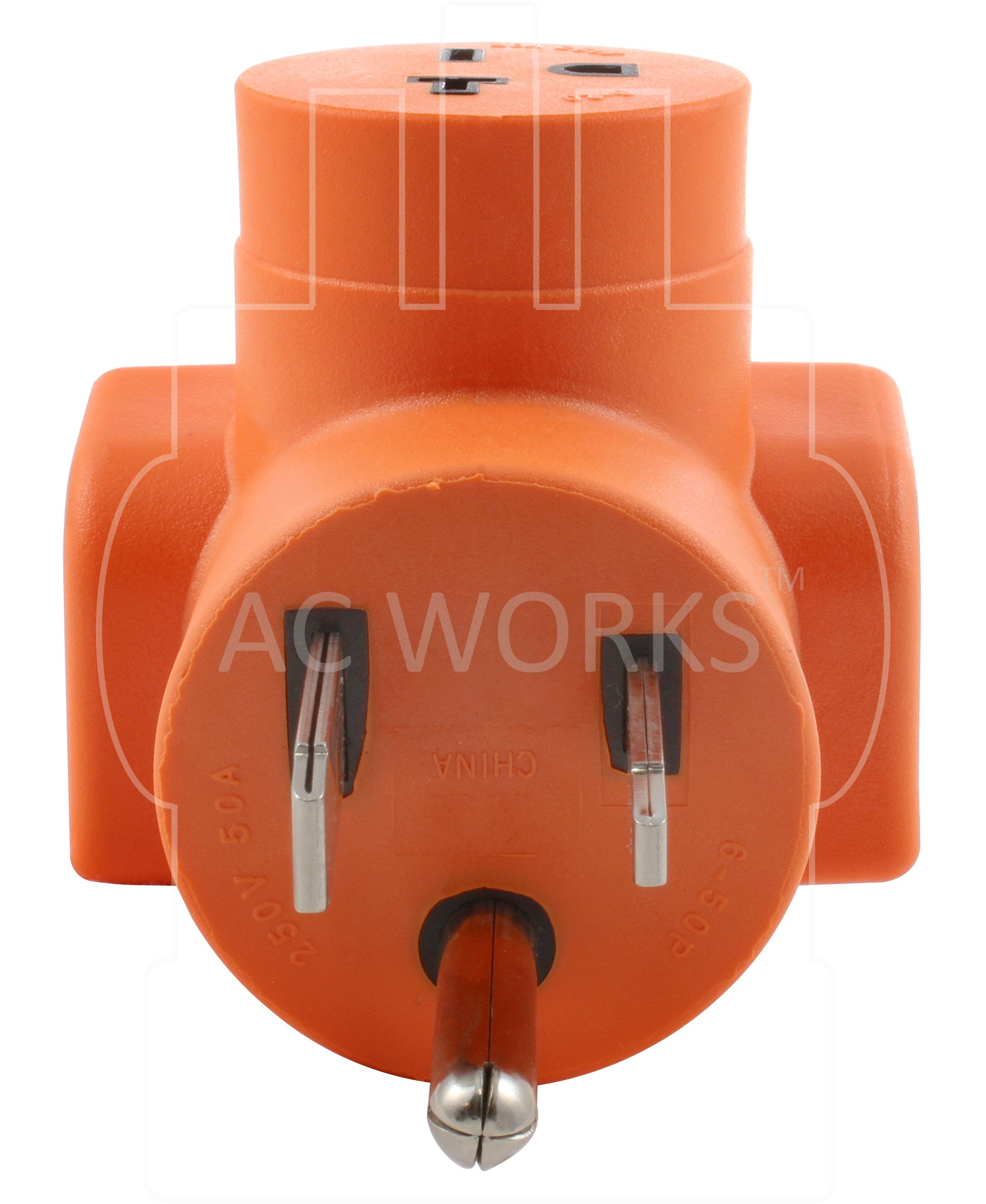 NEMA 6-50P, 650 welder plug, 50 amp plug, nickel plated prongs