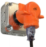 right angle adapter for power tools, welder outlet to HVAC