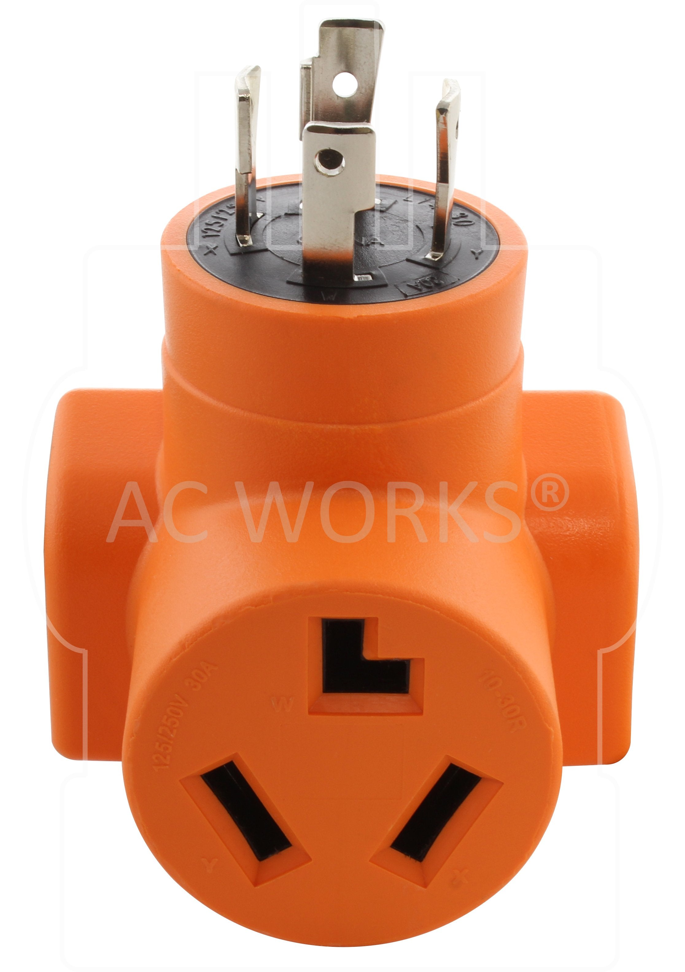 NEMA 10-30R, 1030 female connector, 3-prong dryer connector, old style dryer connector