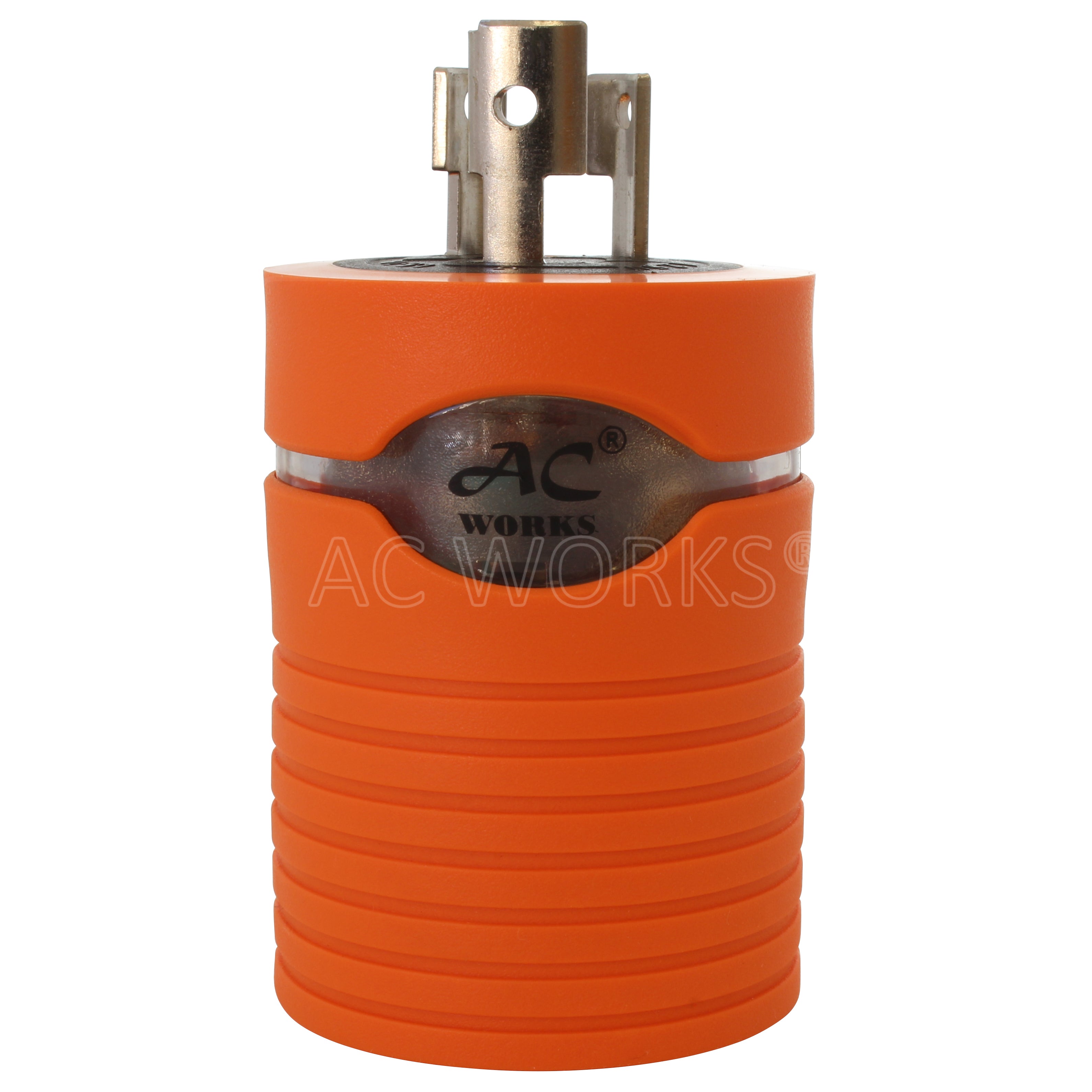 AC WORKS® brand barrel adapter with power indicator