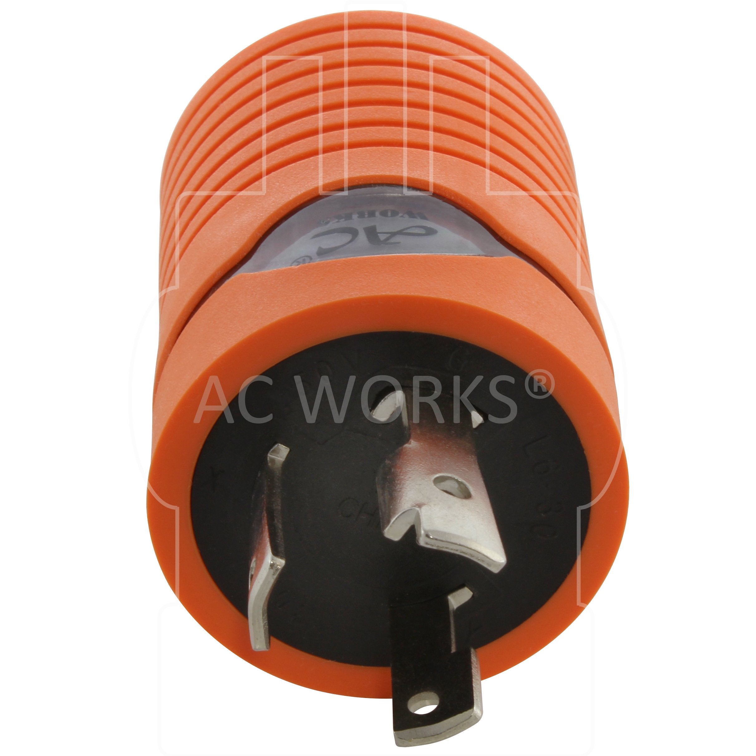 NEMA L6-30P, L630 male plug, 30A 250V locking male plug