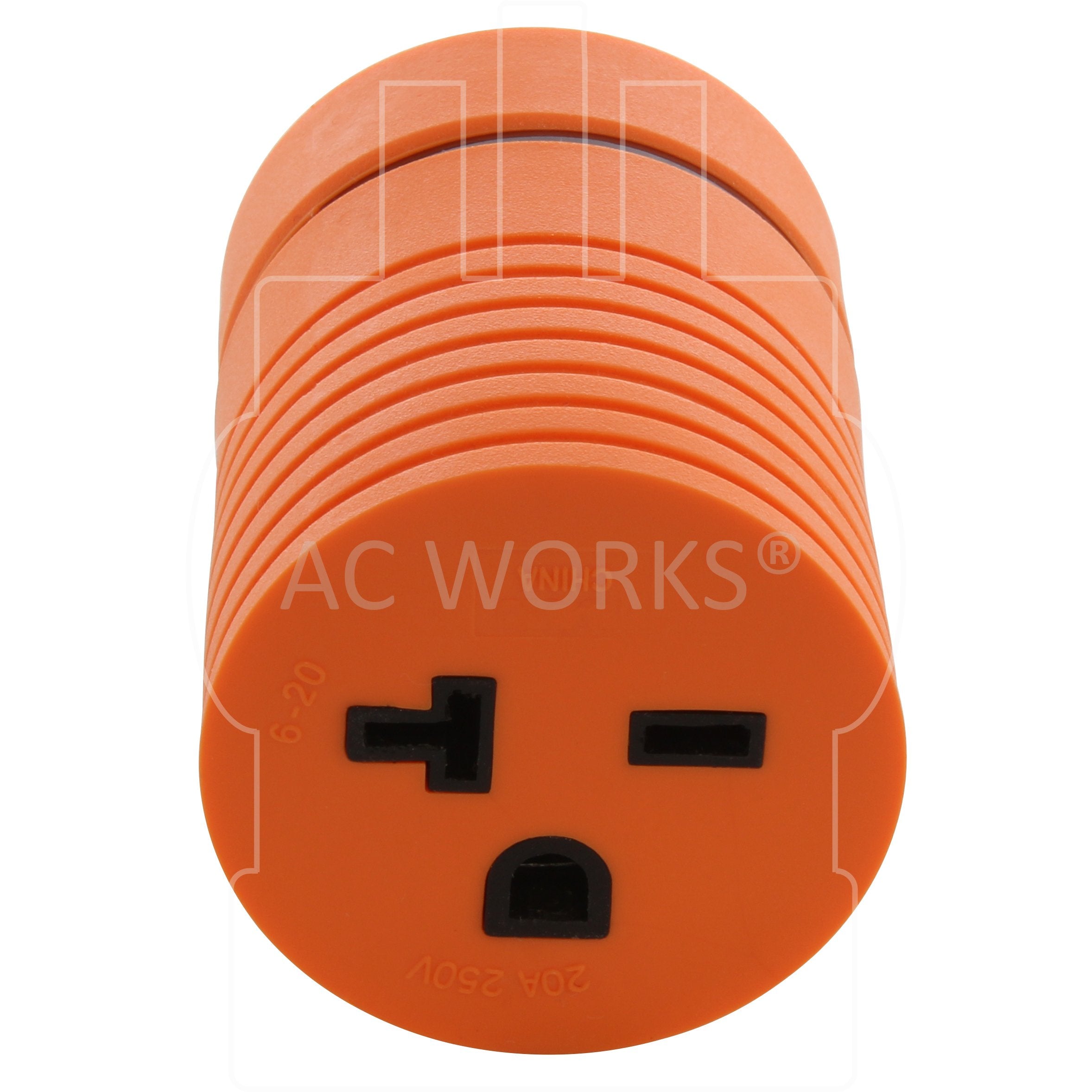NEMA 6-20R, 620 female connector, 20A 250V female connector