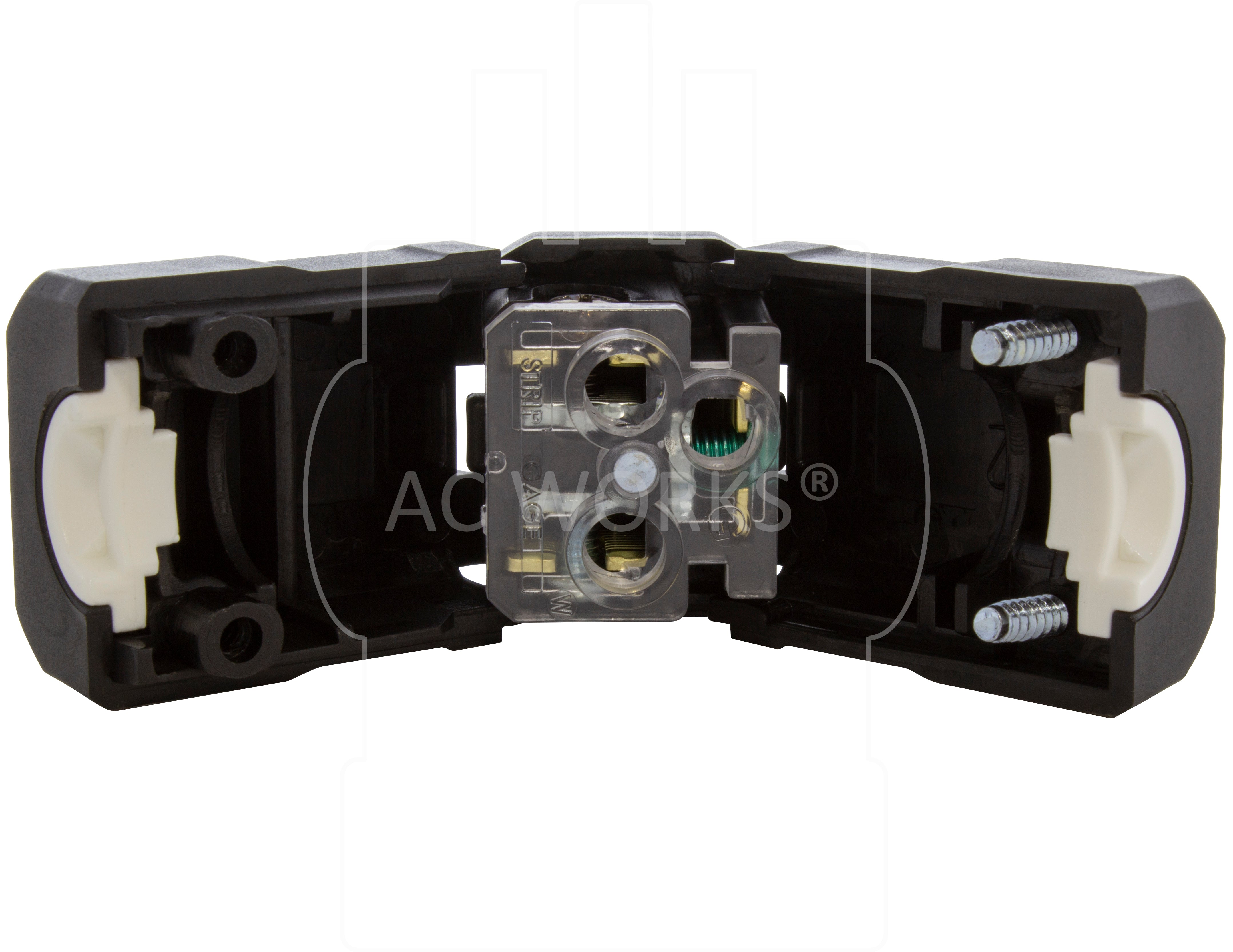 clamp style wiring device with easy assembly