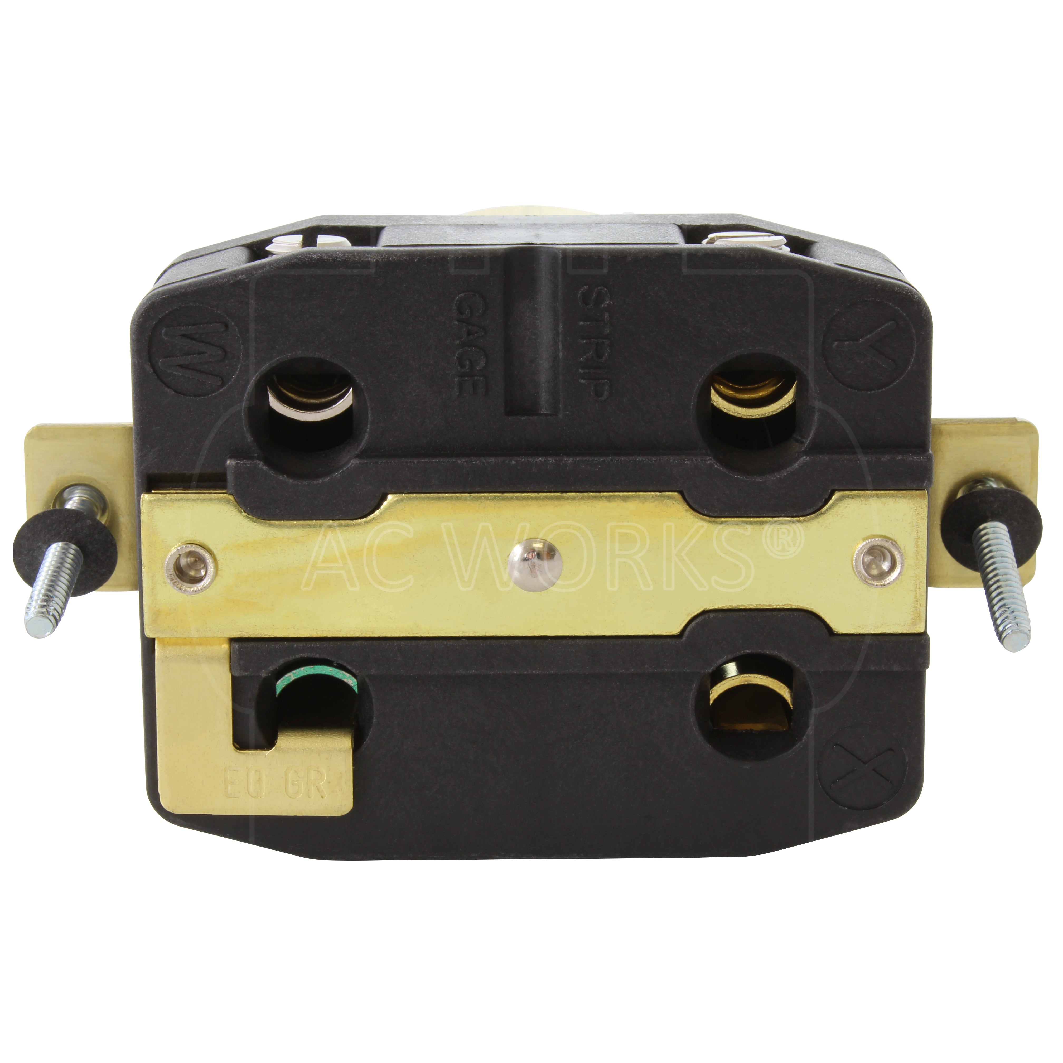AC WORKS® California Standard CS6369 50A 125/250V 4-Prong Locking Receptacle