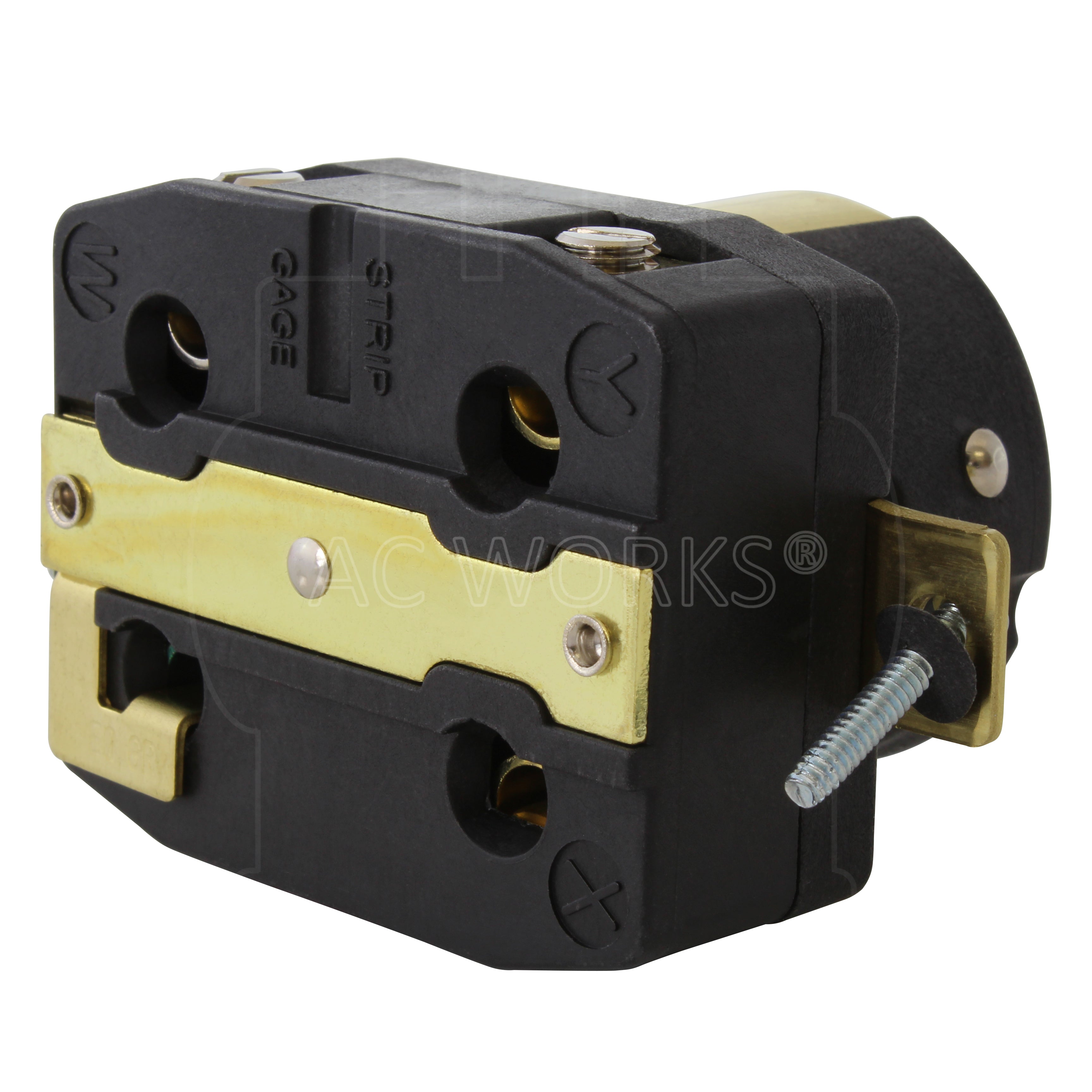 AC WORKS® California Standard CS6369 50A 125/250V 4-Prong Locking Receptacle