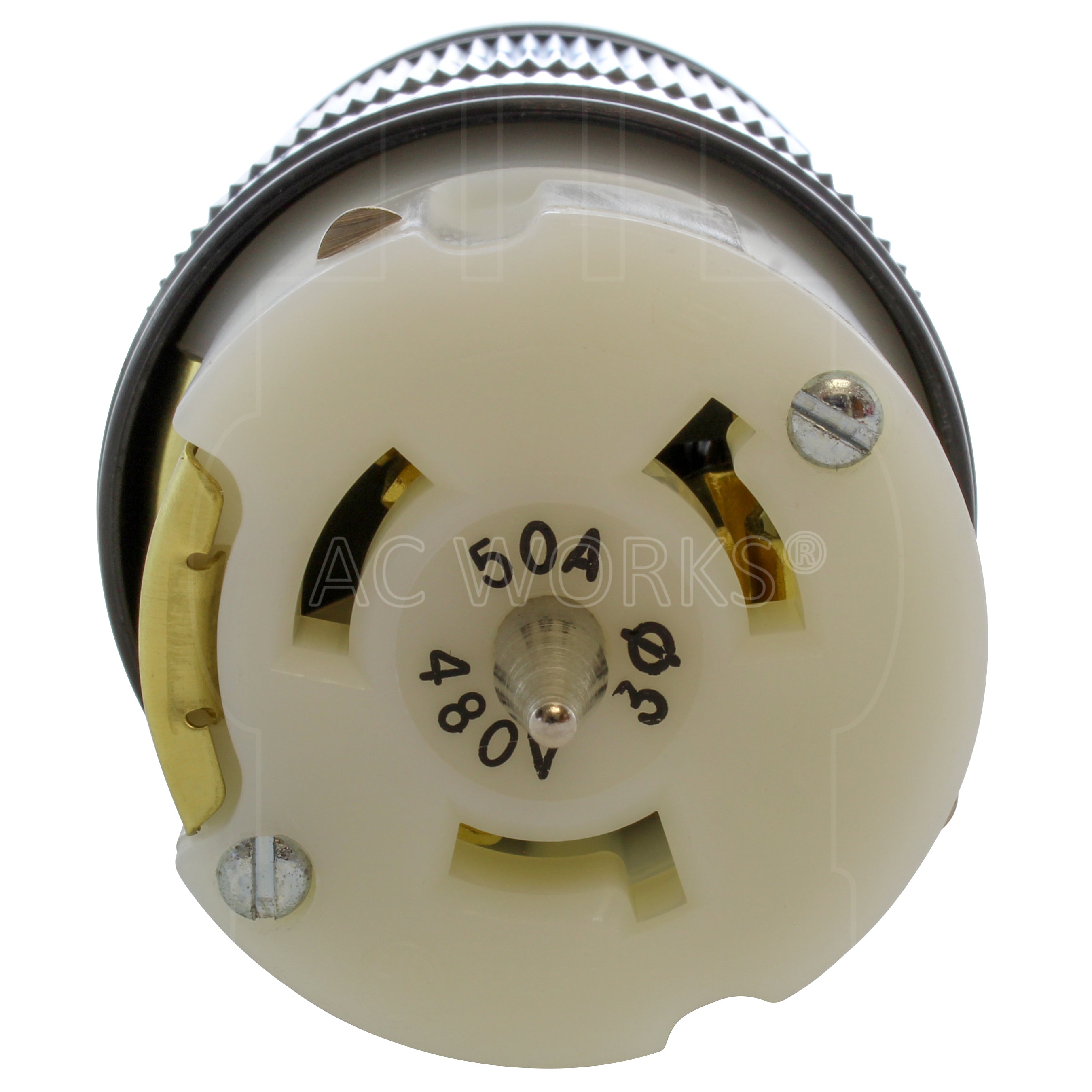 California Standard 50A 480V 4-prong 3-phase connector