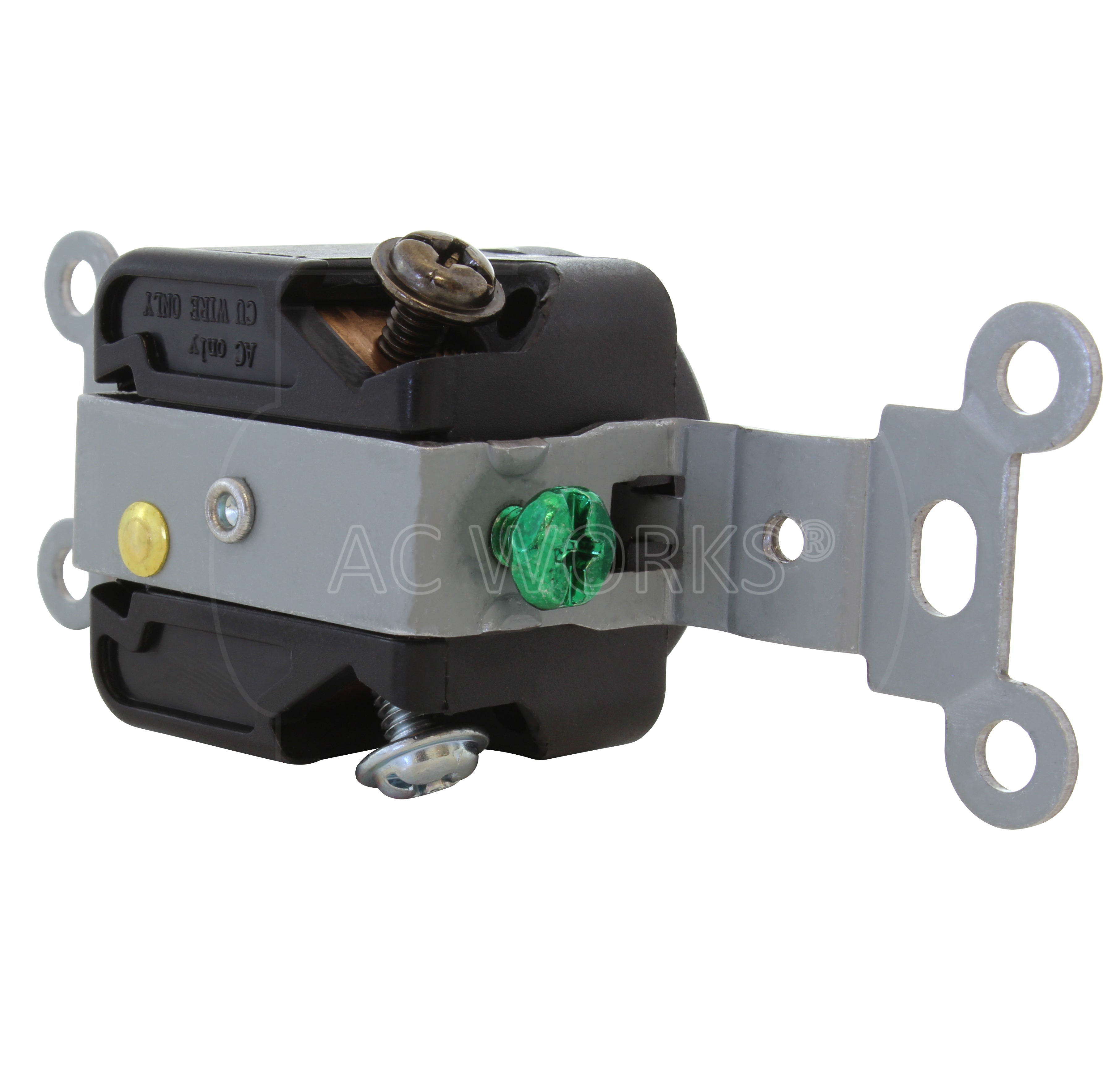 3-wire 2-pole grounded outlet