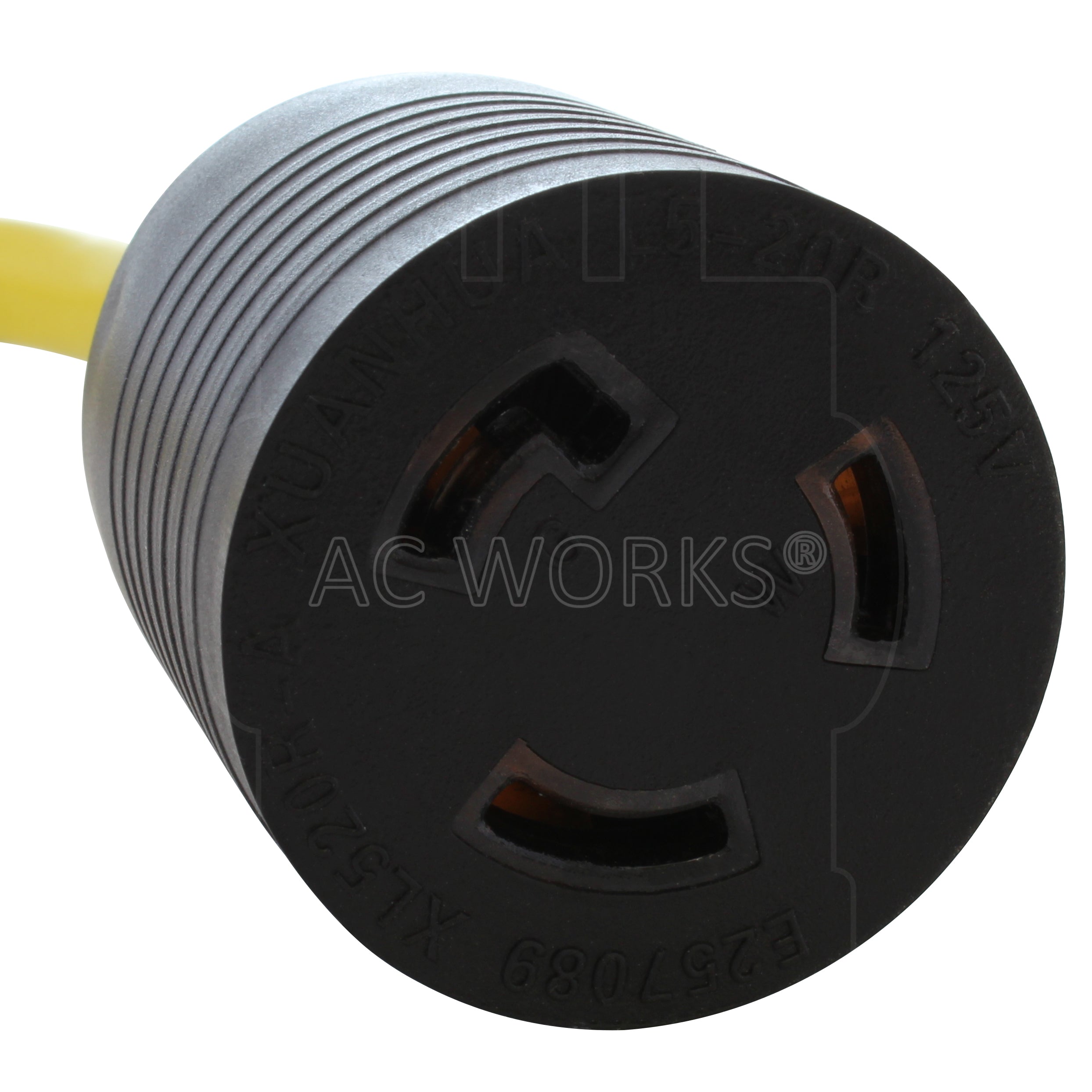 20A 125V NEMA L5-20R 3-prong locking connector