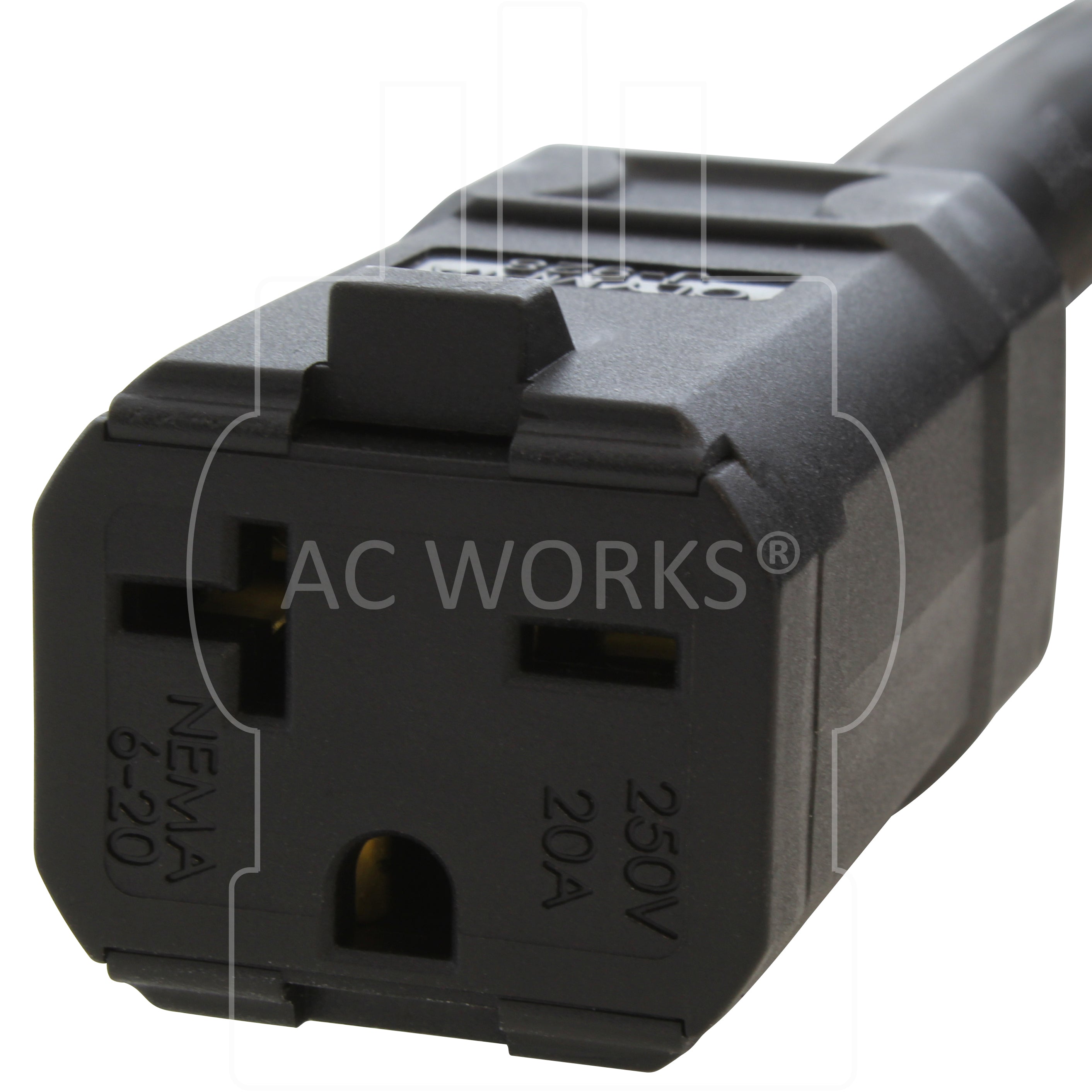 NEMA 6-20R 20A 250V 3-prong straight blade connector