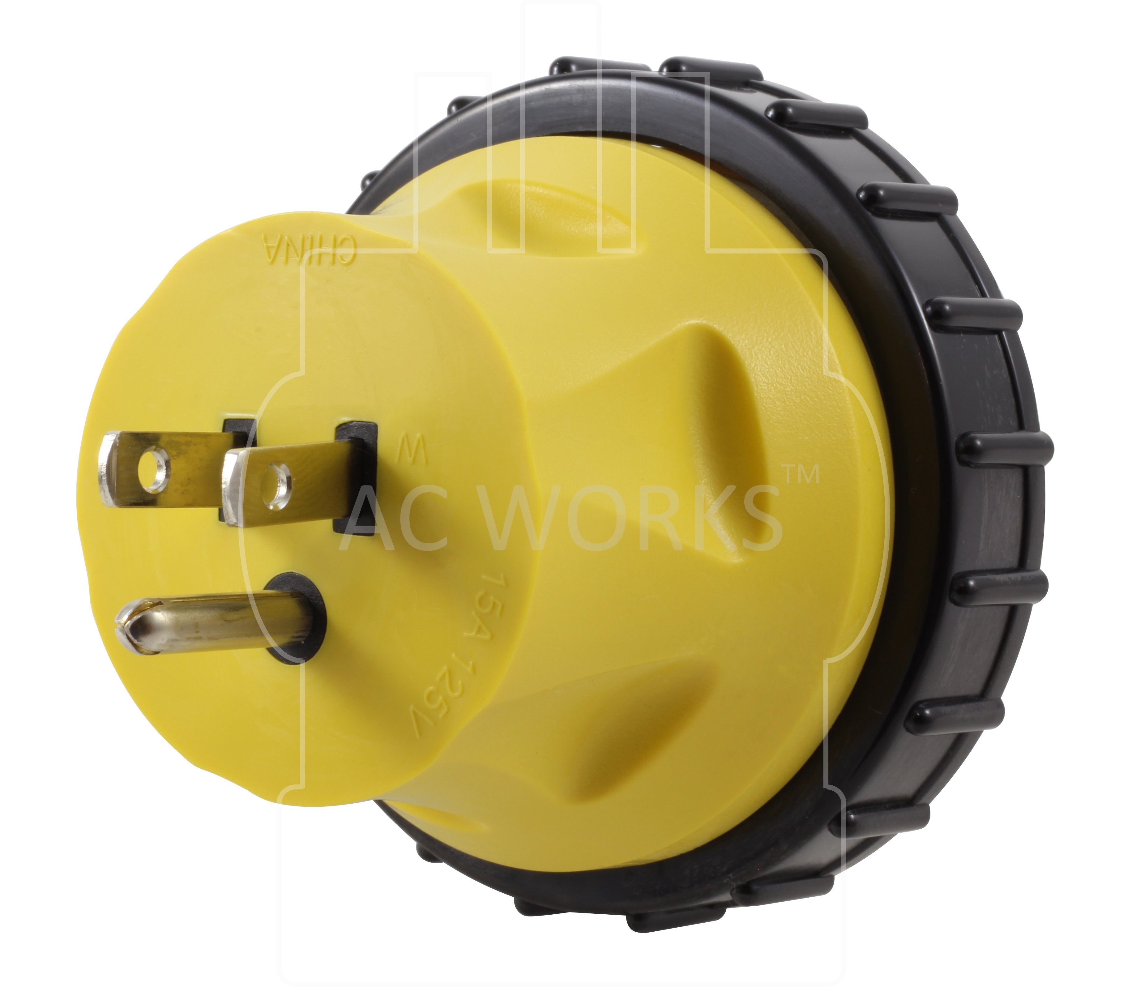 AC Works, NEMA 5-15P, 5-15P, 515P, household plug, transfer switch with household plug,
