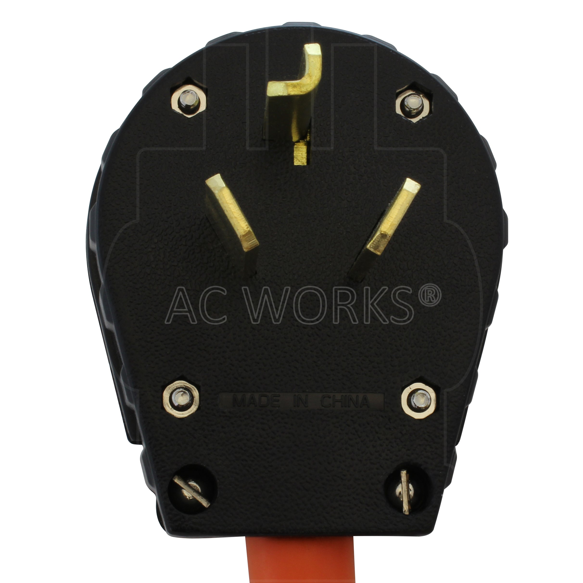 NEMA 10-30P 30A 250V 3-prong male plug