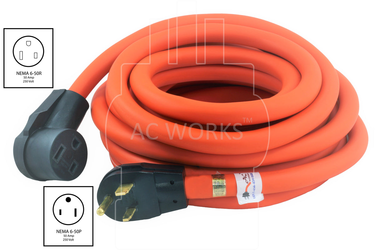 AC WORKS® Brand 6-50 EV/ Welder Extension Cord – AC Connectors