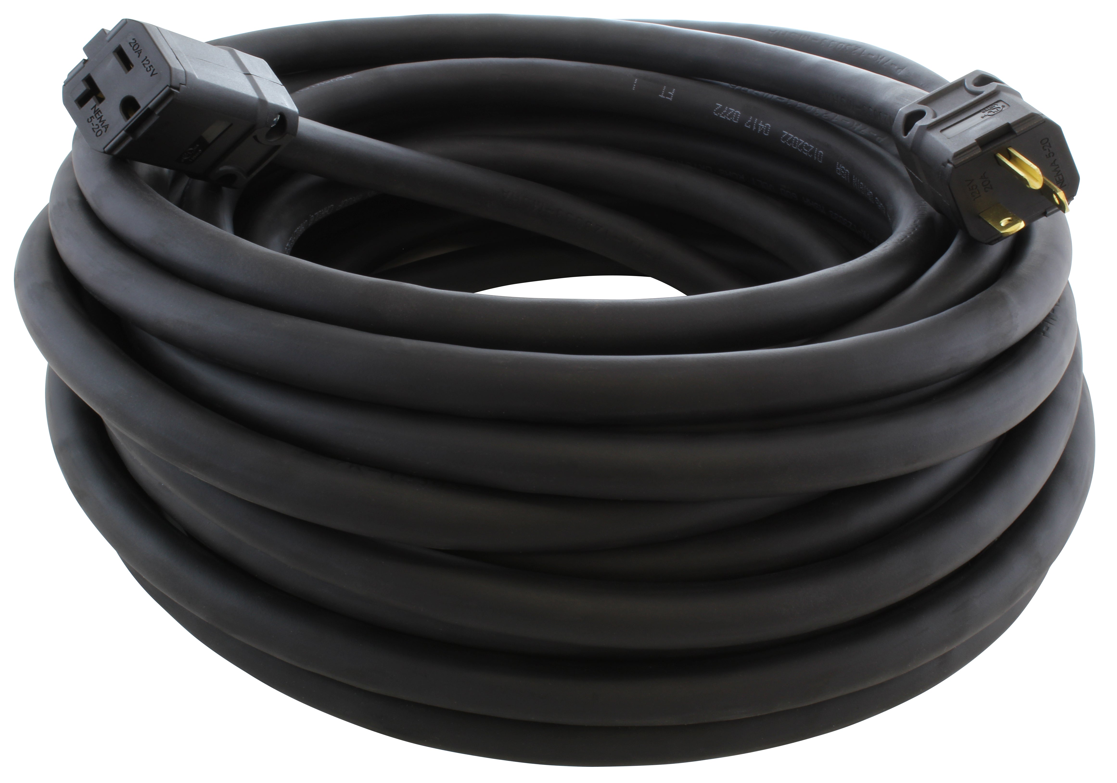AC WORKS® [SD520PR] SOOW 10 Gauge 20A 125 Volt NEMA 5-20 Over Kill