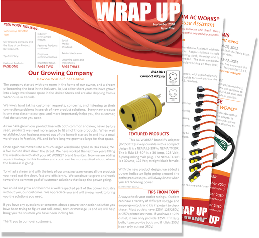 the WRAP UP September 2020, Issue Nine