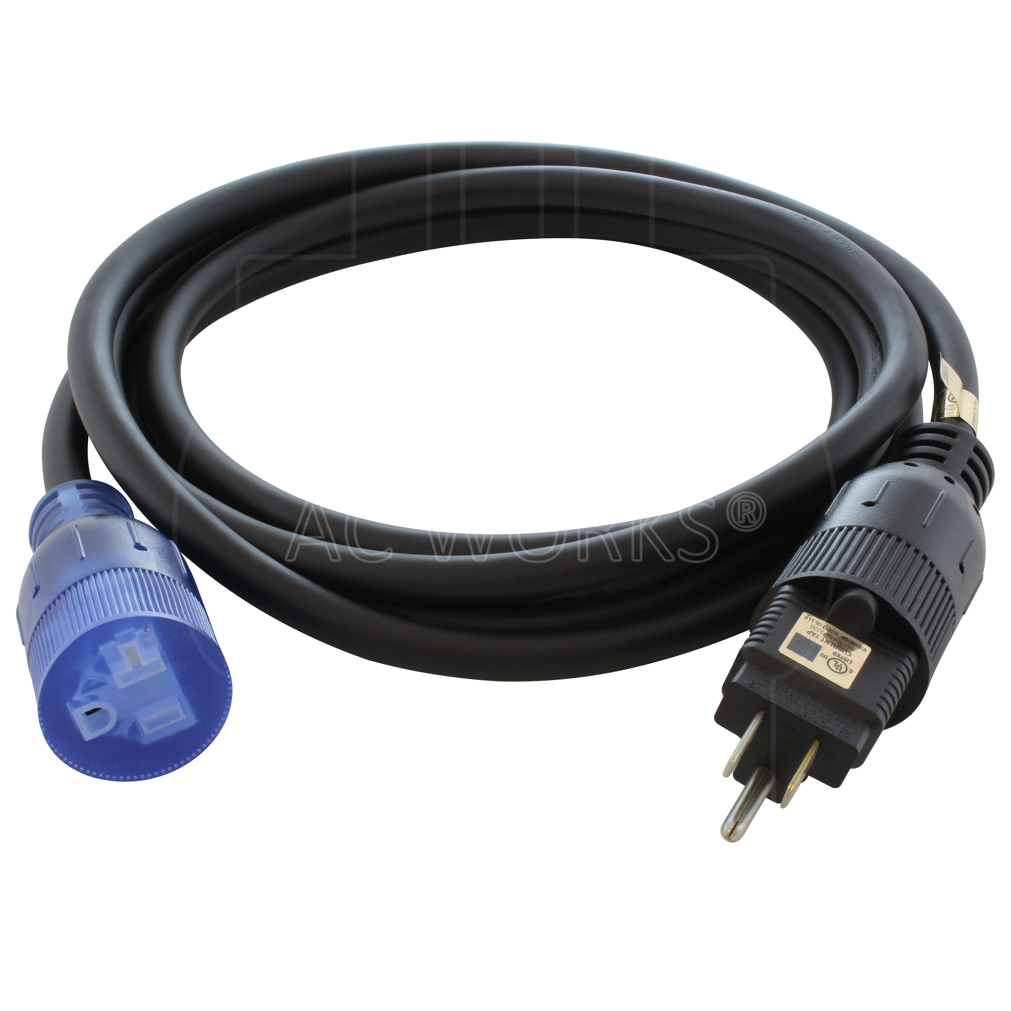 AC WORKS® 15/20 Amp 12/3 Household Indoor/Outdoor Extension Cord