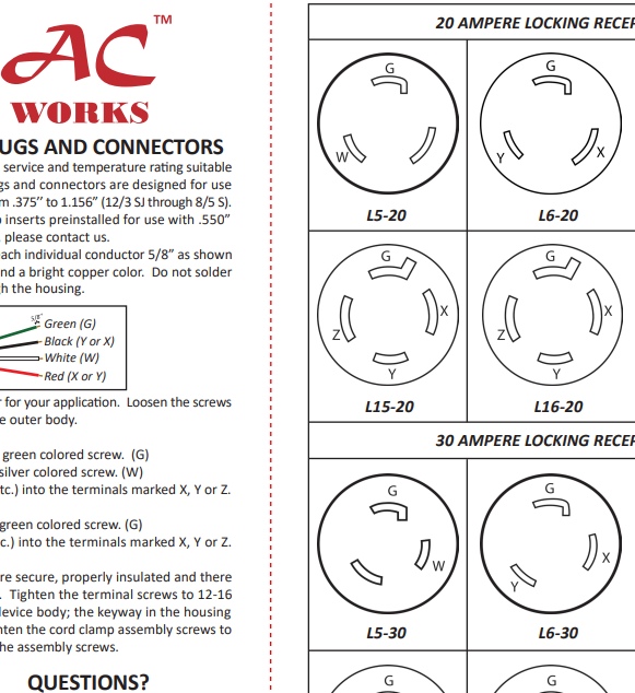 20/30 Amp Locking User Manual