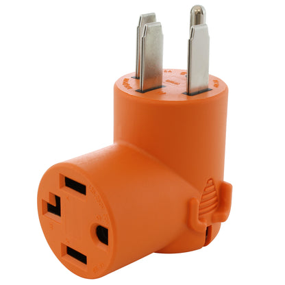 AC WORKS® [AD14501430] 14-50P 50 Amp 4-Prong Plug to 14-30R 4-Prong Dryer Outlet