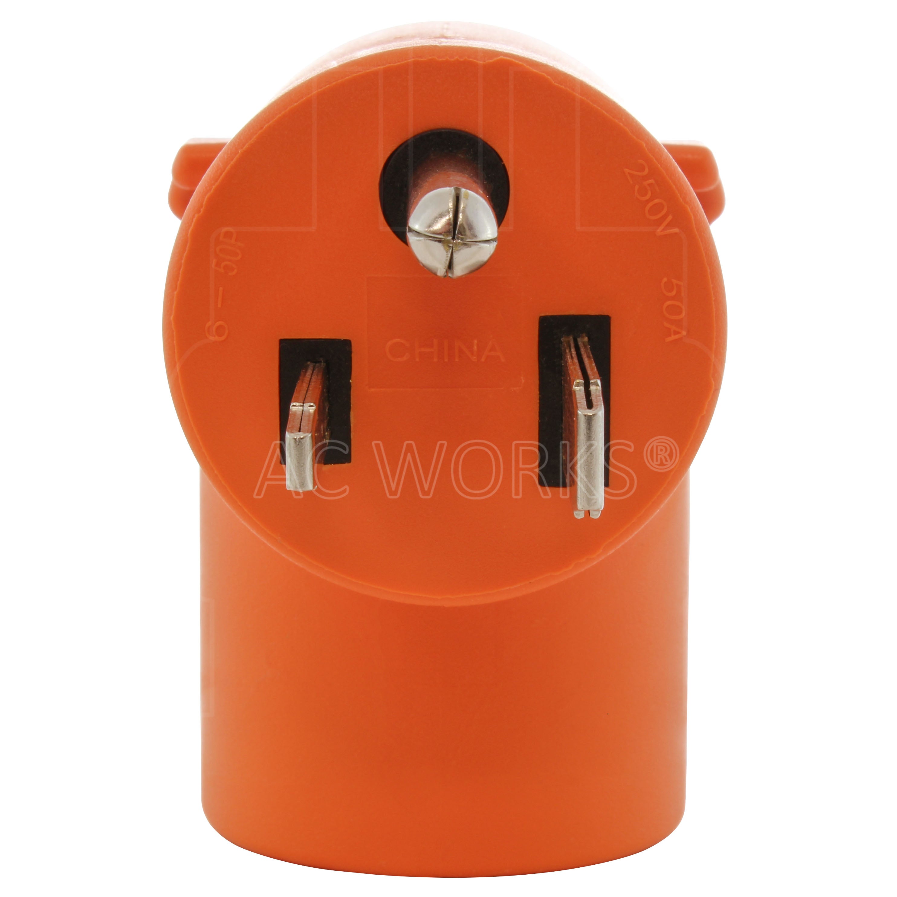 AC WORKS® [AD650L630] Welder 6-50P Plug to L6-30R 3-Prong 30 Amp 250 Volt Locking Female Adapter