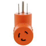 AC WORKS® [AD650L630] Welder 6-50P Plug to L6-30R 3-Prong 30 Amp 250 Volt Locking Female Adapter