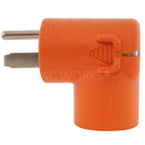 AC WORKS® [AD650L630] Welder 6-50P Plug to L6-30R 3-Prong 30 Amp 250 Volt Locking Female Adapter