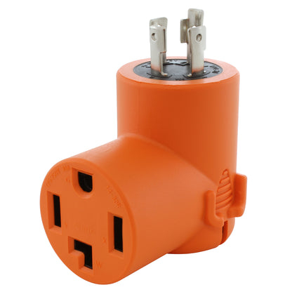 AC WORKS® [ADL14301430] L14-30P 4-Prong 30A Generator Locking Plug - 4-Prong 30A 14-30R Dryer Outlet