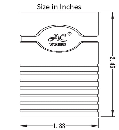 AC WORKS® [ADL520L530] Locking Adapter L5-20P 20A 125V Locking Plug to L5-30R 30A 3-Prong Connector