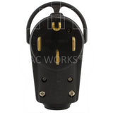 AC WORKS® [AS1450P] 50 Amp NEMA 14-50P DIY Assembly Plug