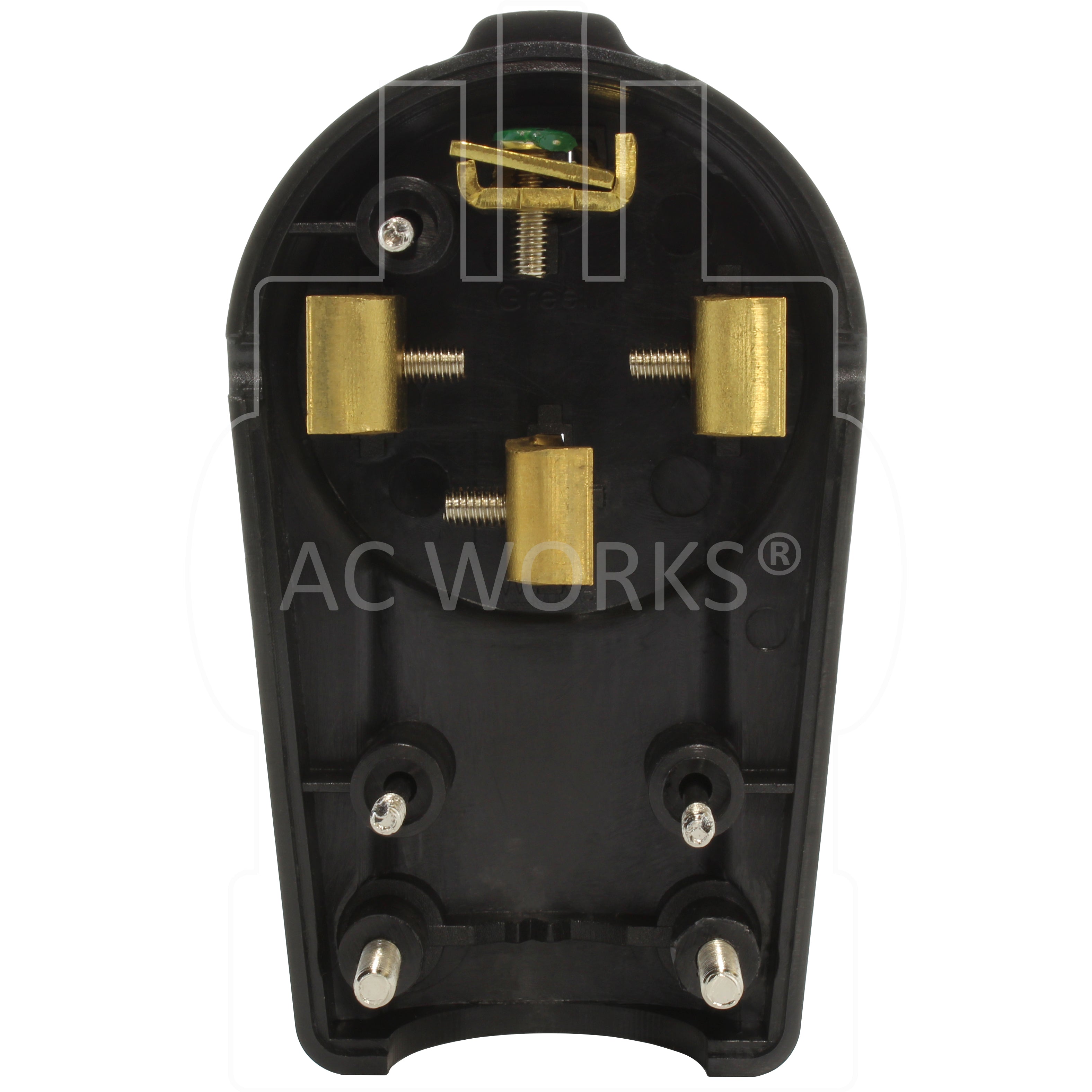 AC WORKS® [AS1450P] 50 Amp NEMA 14-50P DIY Assembly Plug