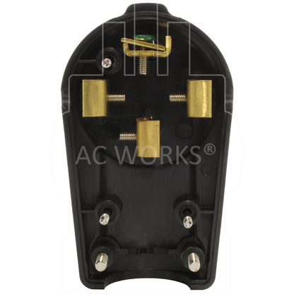 AC WORKS® [AS1450P] 50 Amp NEMA 14-50P DIY Assembly Plug