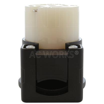 AC WORKS® [ASEL2220R] NEMA L22-20R 20A 3-Phase Y 277/480V Elbow 5-Prong Locking Female Connector with UL, C-UL Approval