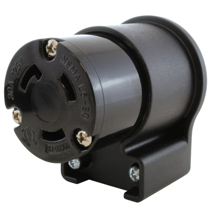 AC WORKS® [ASEL530R] NEMA L5-30R 30A 125V 3-Prong Elbow Locking Female Connector With UL, C-UL Approval