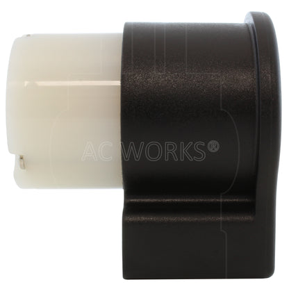 AC WORKS® [ASEL720R] NEMA L7-20R 20A 277V 3-Prong Elbow Locking Female Connector With UL, C-UL Approval