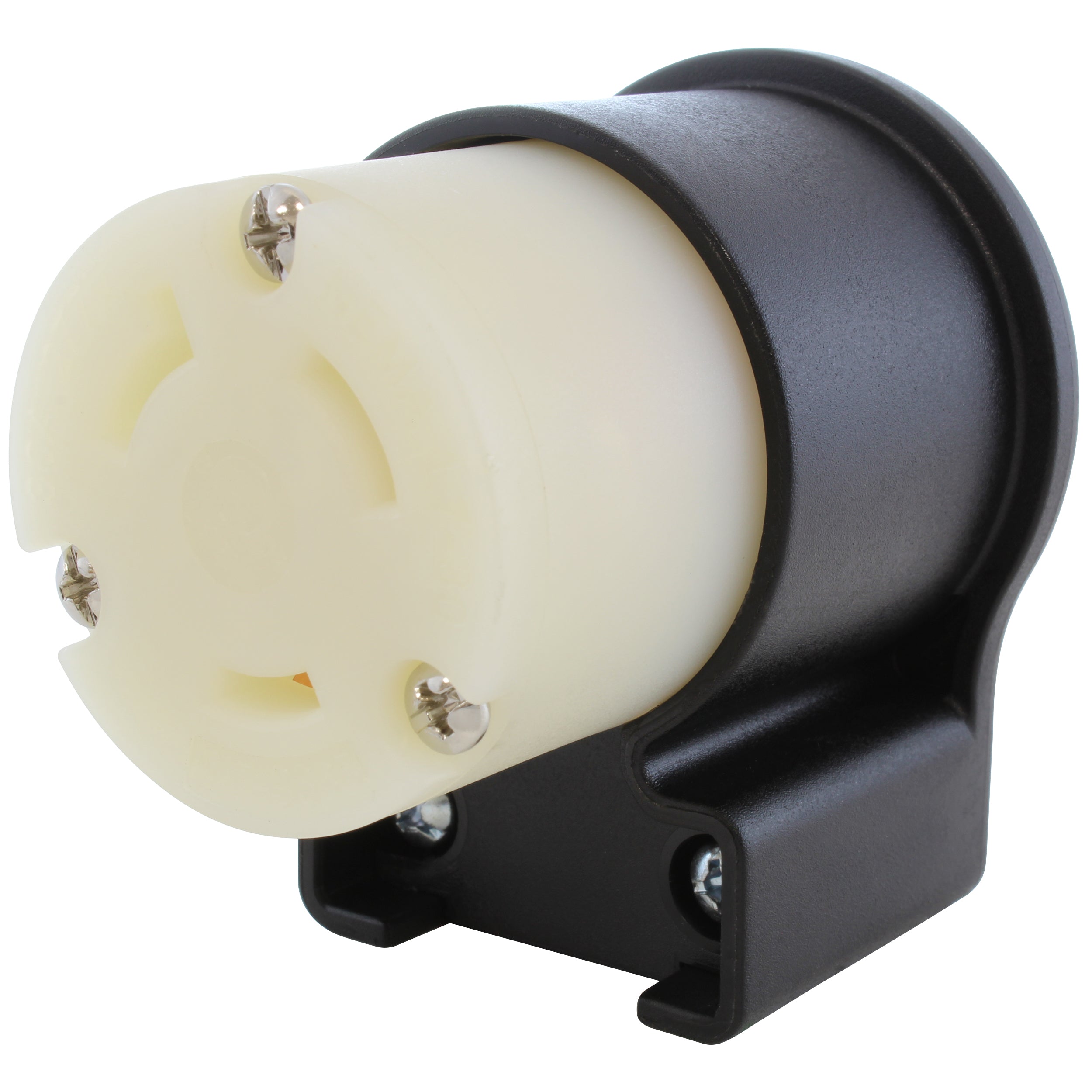 AC WORKS® [ASEL730R] NEMA L7-30R 30A 277V 3-Prong Elbow Locking Female Connector With UL, C-UL Approval