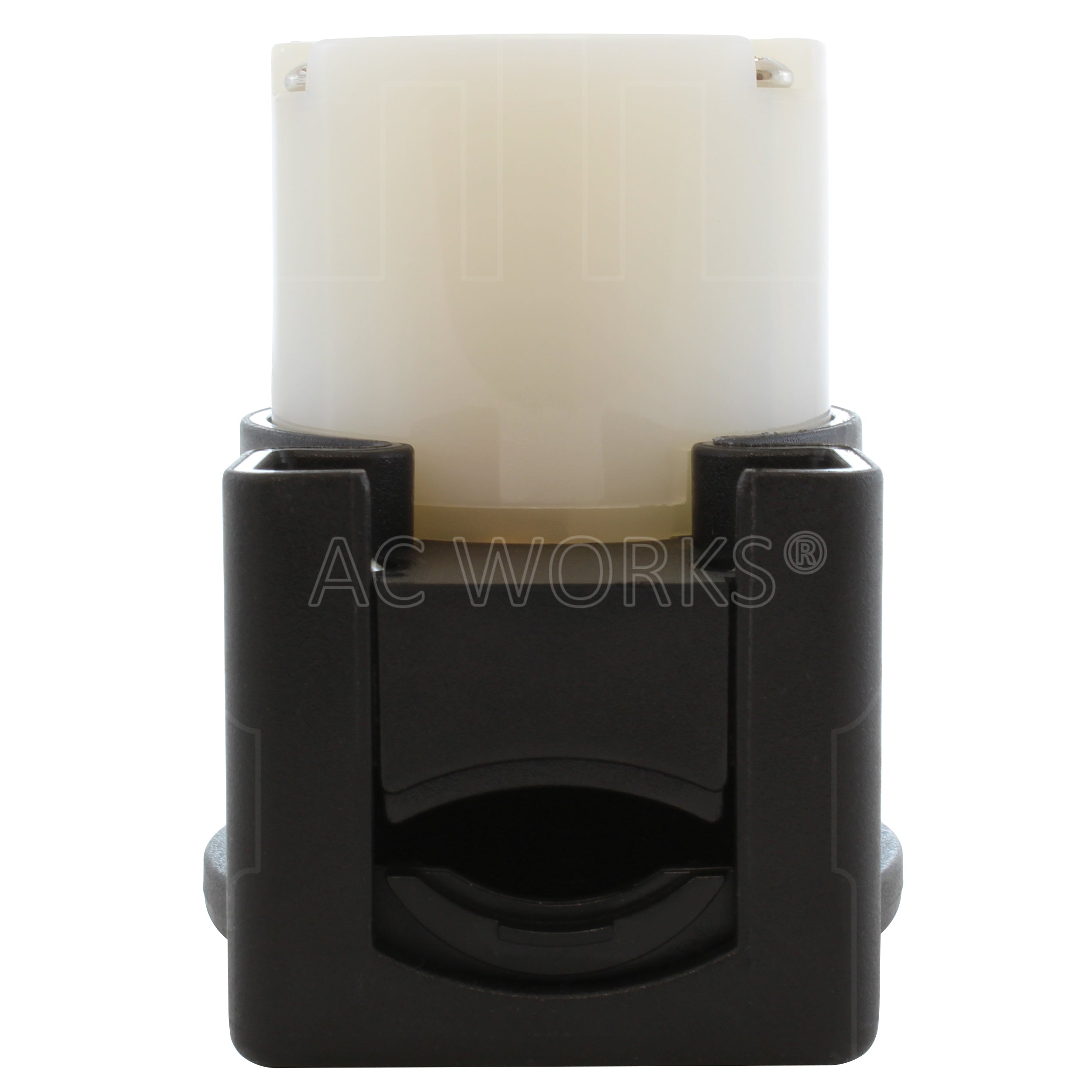 AC WORKS® [ASEL730R] NEMA L7-30R 30A 277V 3-Prong Elbow Locking Female Connector With UL, C-UL Approval