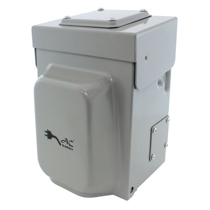 AC WORKS® [ASINSS2PBX] 50A Locking 4-Wires CS6375/ SS2-50 Heavy-Duty Transfer Switch Inlet Box