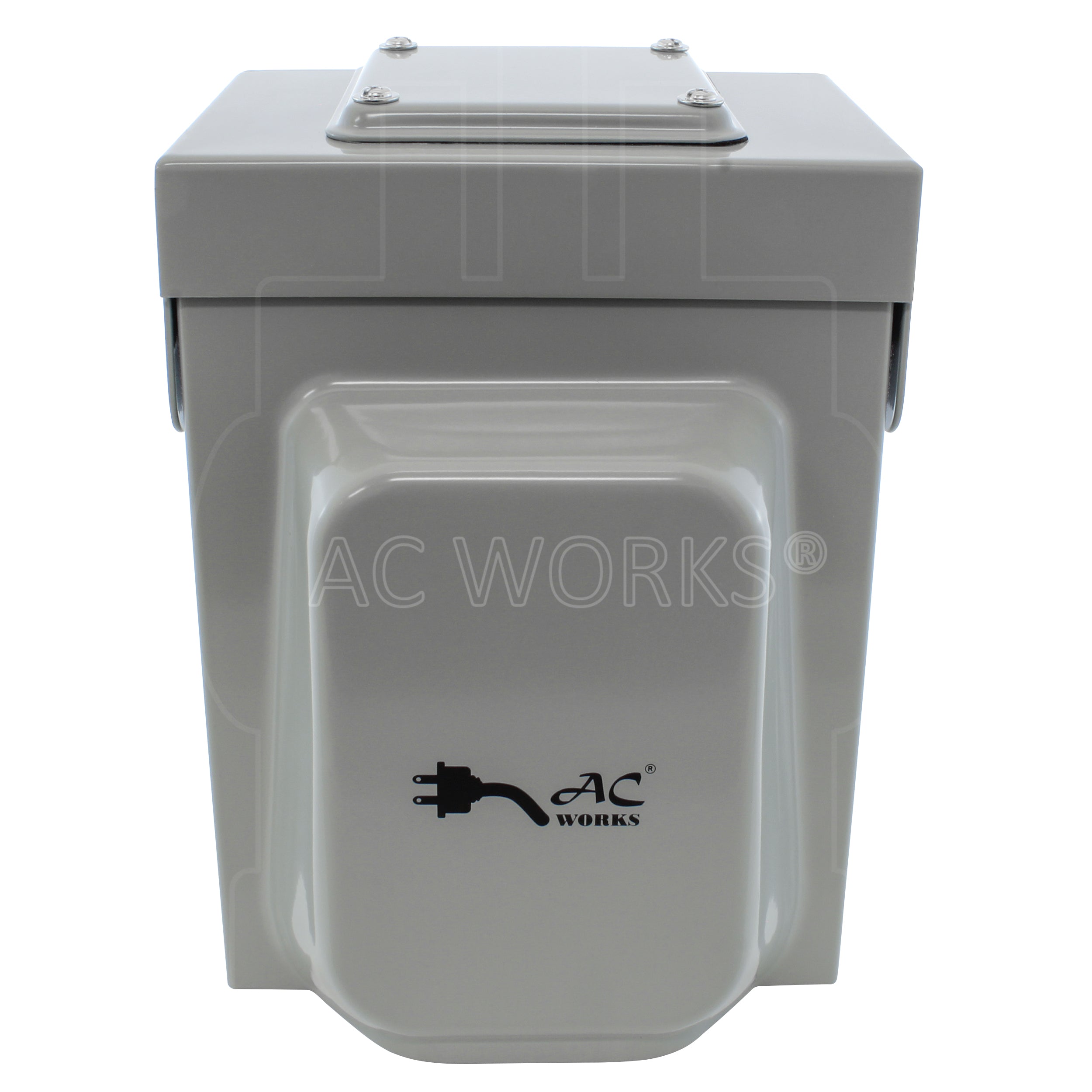 AC WORKS® [ASINSS2PBX] 50A Locking 4-Wires CS6375/ SS2-50 Heavy-Duty Transfer Switch Inlet Box