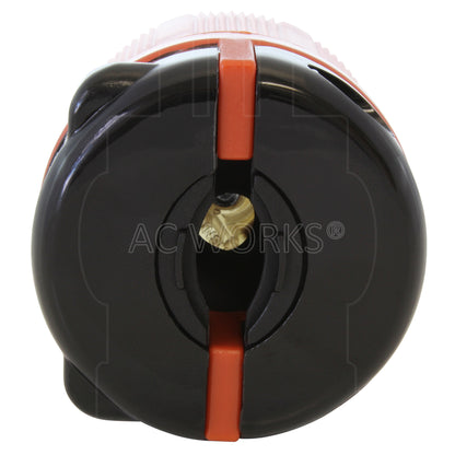 AC WORKS® [ASL1730R] NEMA L17-30P 3-Phase 30A 600V 4-Prong Locking connector with UL, C-UL Approval