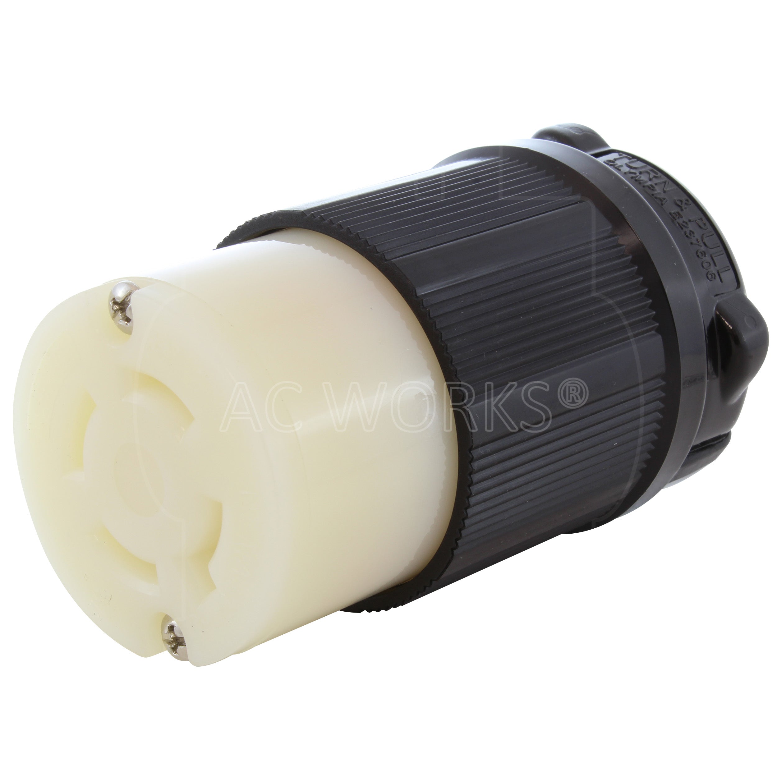 AC WORKS® [ASL1730R] NEMA L17-30P 3-Phase 30A 600V 4-Prong Locking connector with UL, C-UL Approval