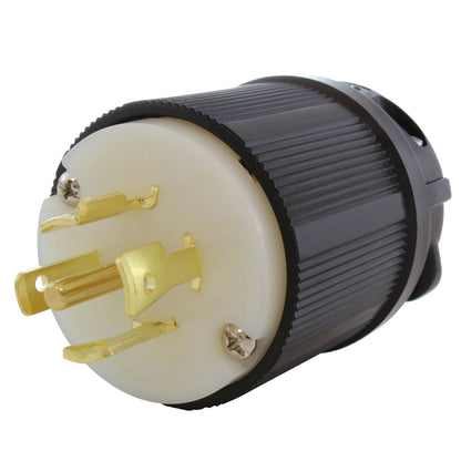 AC WORKS® [ASL2220P] NEMA L22-20P 20A 3-Phase Y 277/480V 5-Prong Locking Male Plug with UL, C-UL Approval