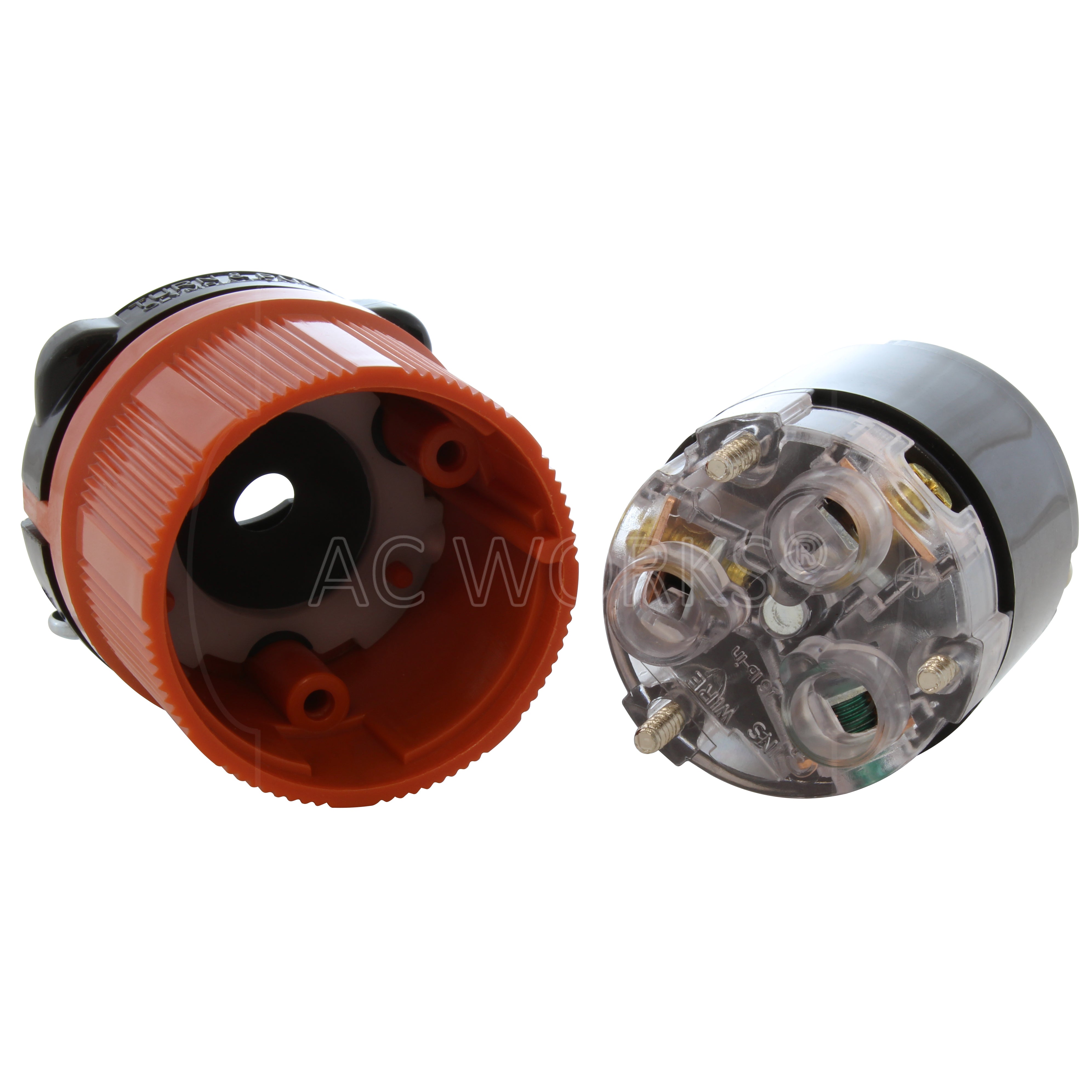 AC WORKS® [ASL620R] NEMA L6-20R 20A 250V 3-Prong Locking Female Connector with UL, C-UL Approval