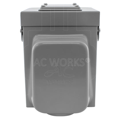 AC WORKS® [ASOUL1420BX] L14-20 20A 125V 4-Prong Locking Heavy-Duty Outlet Box